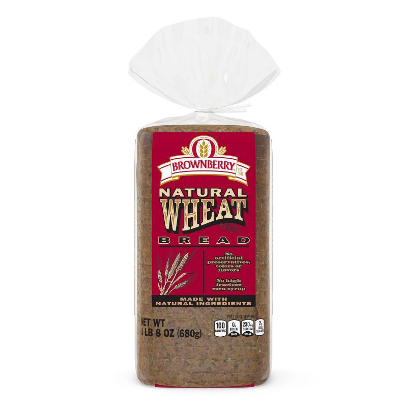 slide 7 of 7, Brownberry Natural Wheat Bread - 24oz, 24 oz