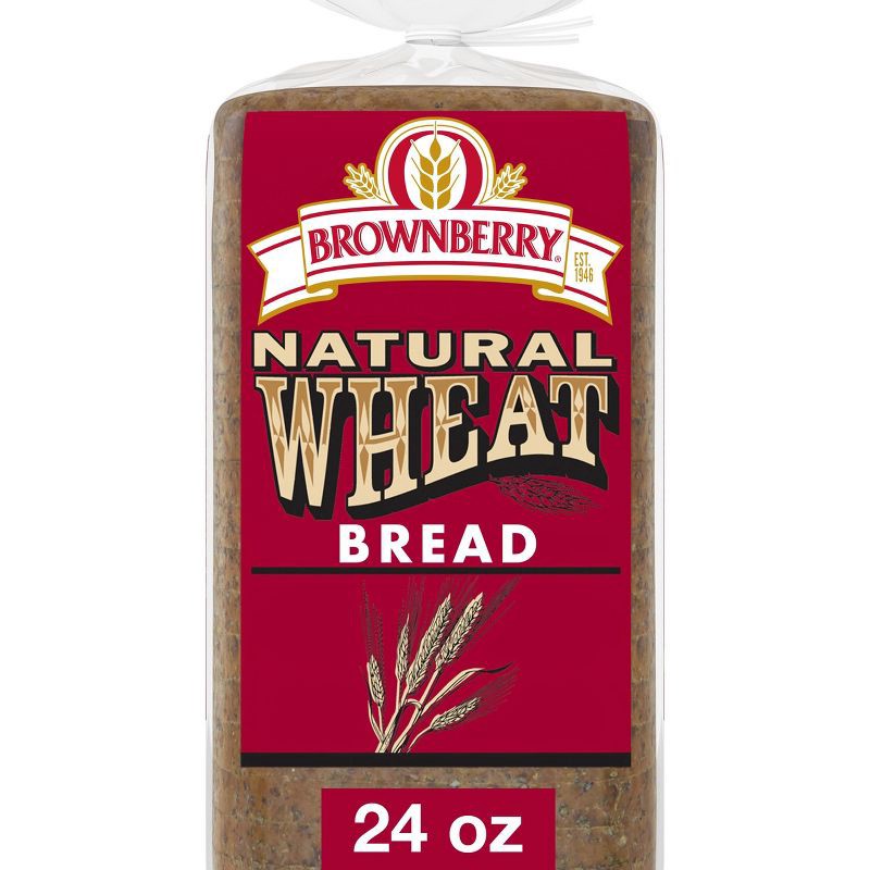 slide 1 of 7, Brownberry Natural Wheat Bread - 24oz, 24 oz