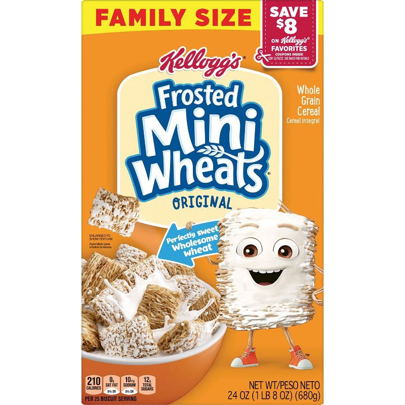 slide 3 of 12, Original Frosted Mini-Wheats Breakfast Cereal - 24oz - Kellogg's, 24 oz