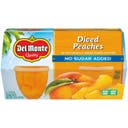 Del Monte No Sugar Added Diced Peaches Fruit Cups - 15oz/4ct