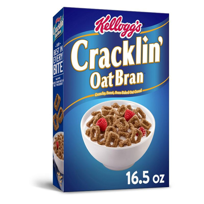 slide 1 of 1, Cracklin' Oat Bran Breakfast Cereal - 16.5oz - Kellogg's, 16.5 oz
