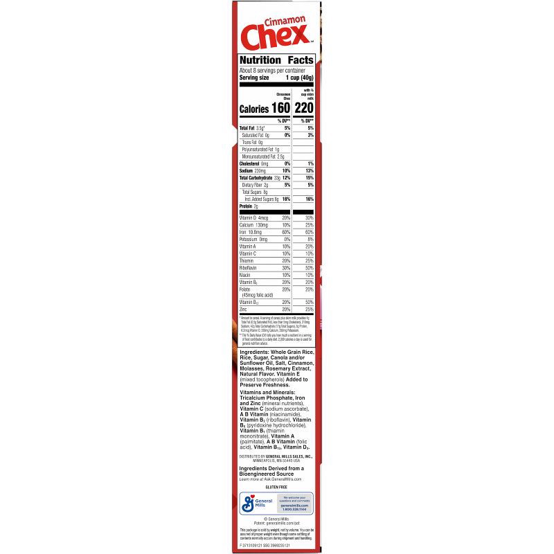slide 6 of 7, Chex Gluten Free Cinnamon Breakfast Cereal - 12oz, 12 oz