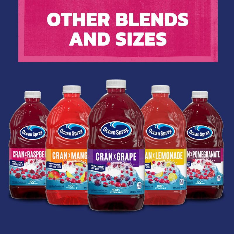 slide 8 of 10, Ocean Spray Cran-Raspberry Juice - 64 fl oz Bottle, 64 fl oz
