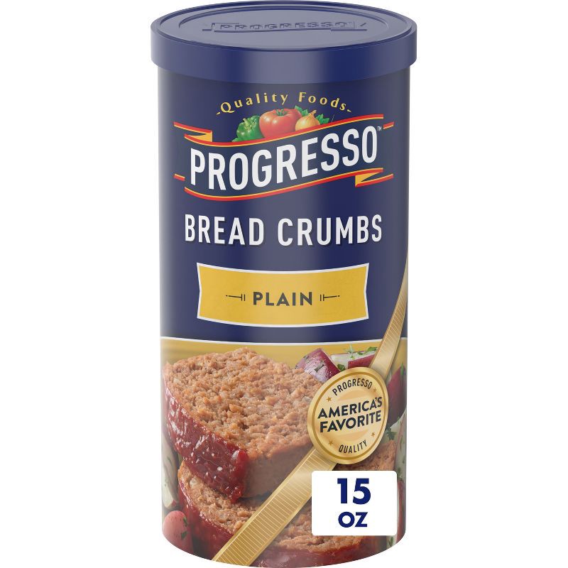 slide 1 of 10, Progresso Plain Bread Crumbs 15oz, 15 oz