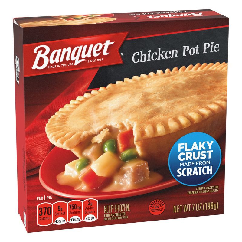 slide 2 of 5, Banquet Frozen Chicken Pot Pie - 7oz, 7 oz
