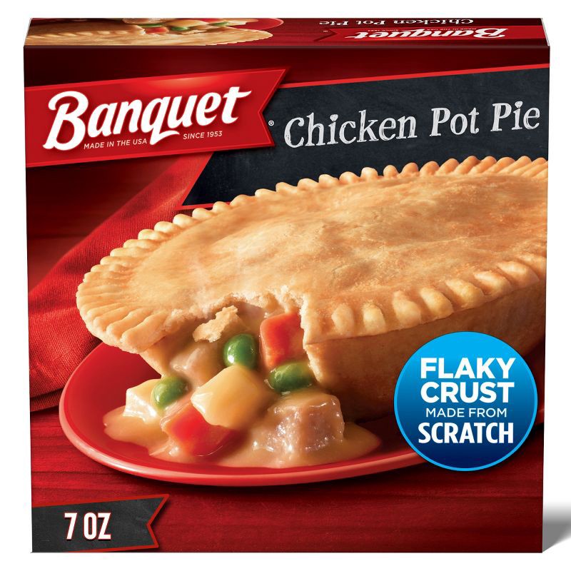 slide 1 of 5, Banquet Frozen Chicken Pot Pie - 7oz, 7 oz