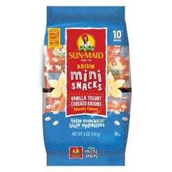 Sun-Maid Vanilla Yogurt Covered Raisins Mini-Snack Box - .05oz / 10ct