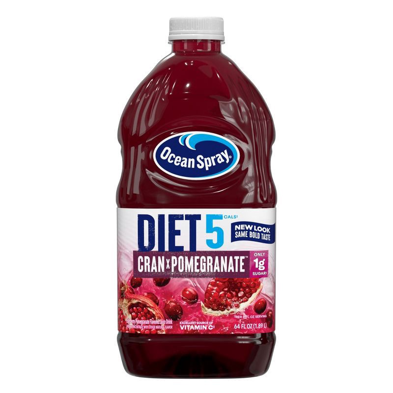 slide 2 of 10, Ocean Spray Diet Cranberry Pomegranate Juice - 64 fl oz Bottle, 64 fl oz