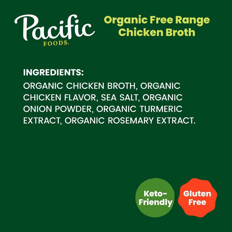slide 5 of 10, Pacific Foods Organic Gluten Free Free Range Chicken Broth - 32oz, 32 oz
