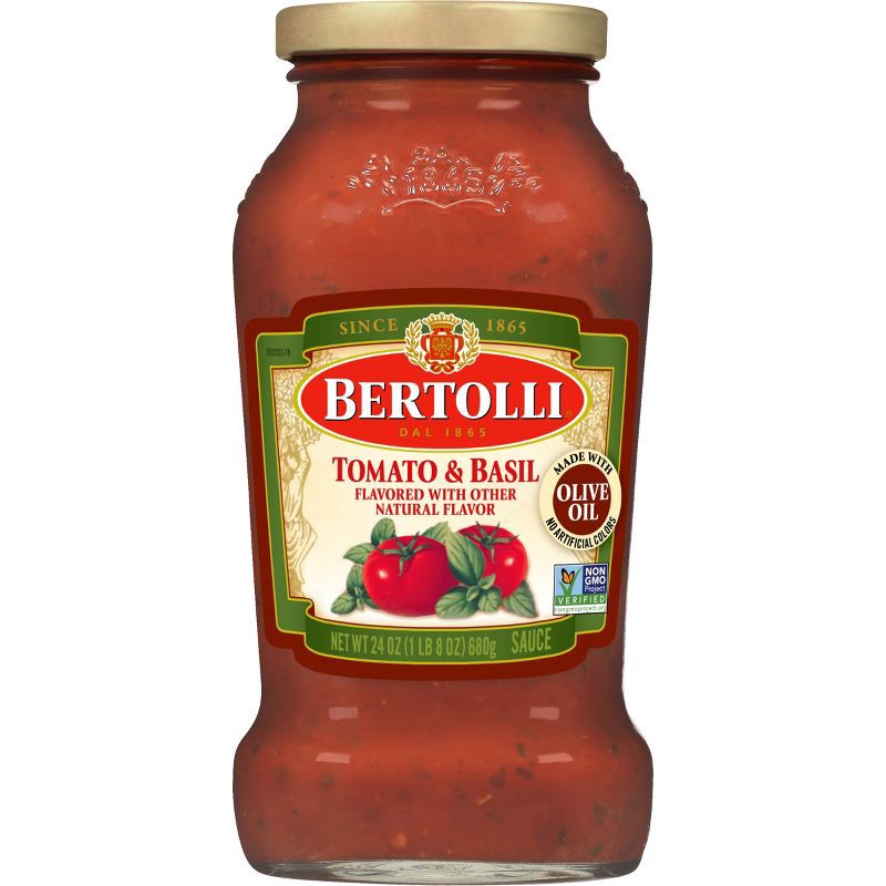 slide 1 of 8, Bertolli Tomato & Basil Pasta Sauce - 24oz, 24 oz