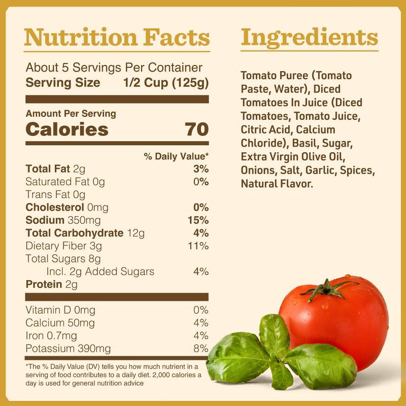 slide 6 of 8, Bertolli Tomato & Basil Pasta Sauce - 24oz, 24 oz