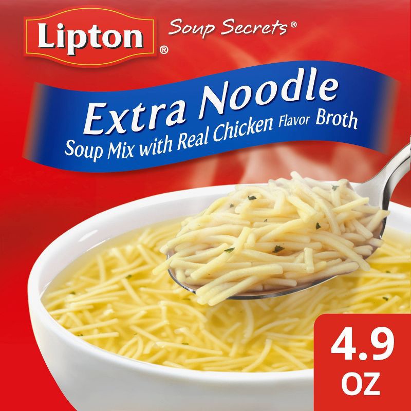 slide 1 of 6, Lipton Mixes Lipton Soup Secrets Extra Noodle Soup Mix - 4.9oz/2pk, 4.9 oz, 2 ct