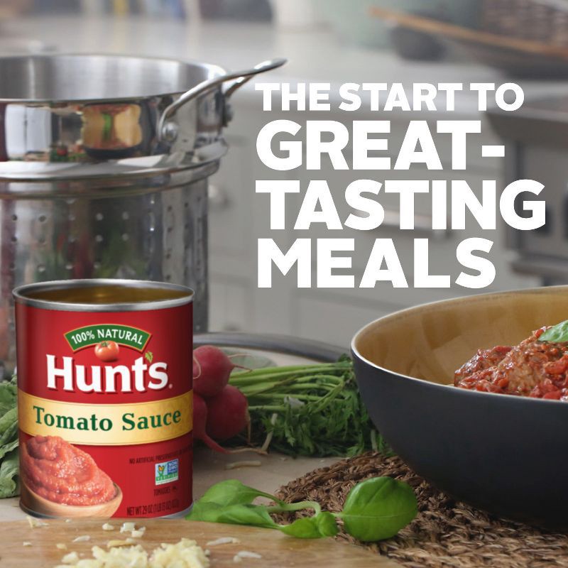 slide 2 of 5, Hunt's 100% Natural Tomato Sauce - 29oz, 29 oz