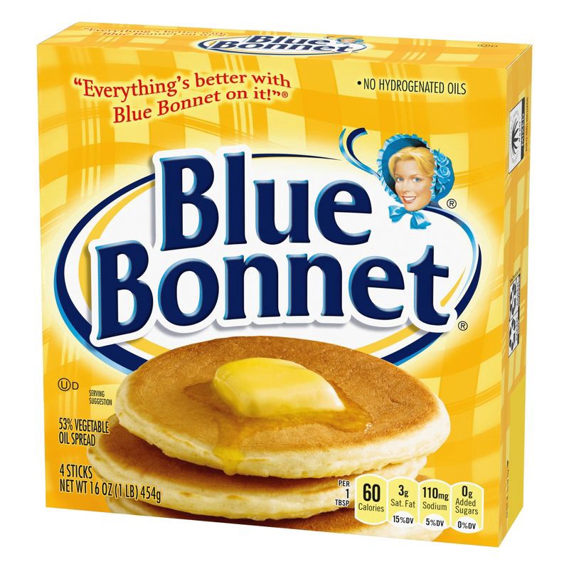 slide 2 of 6, Blue Bonnet Margarine Quarters - 1lb, 1 lb