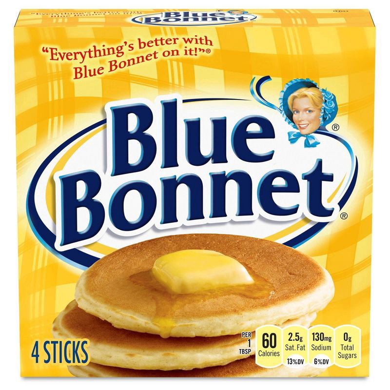 slide 1 of 6, Blue Bonnet Margarine Quarters - 1lb, 1 lb