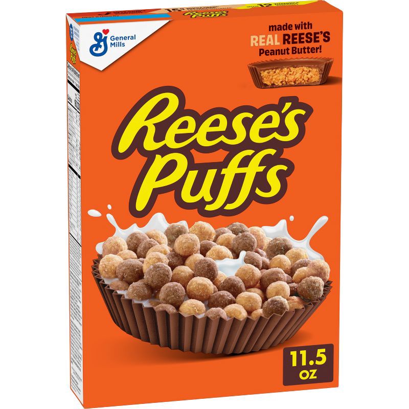 slide 1 of 7, Reese's Puffs Breakfast Cereal - 11.5oz - General Mills, 11.5 oz