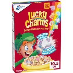 Lucky Charms Breakfast Cereal - 10.5oz: Gluten-Free, No High Fructose Corn Syrup, Whole Grain