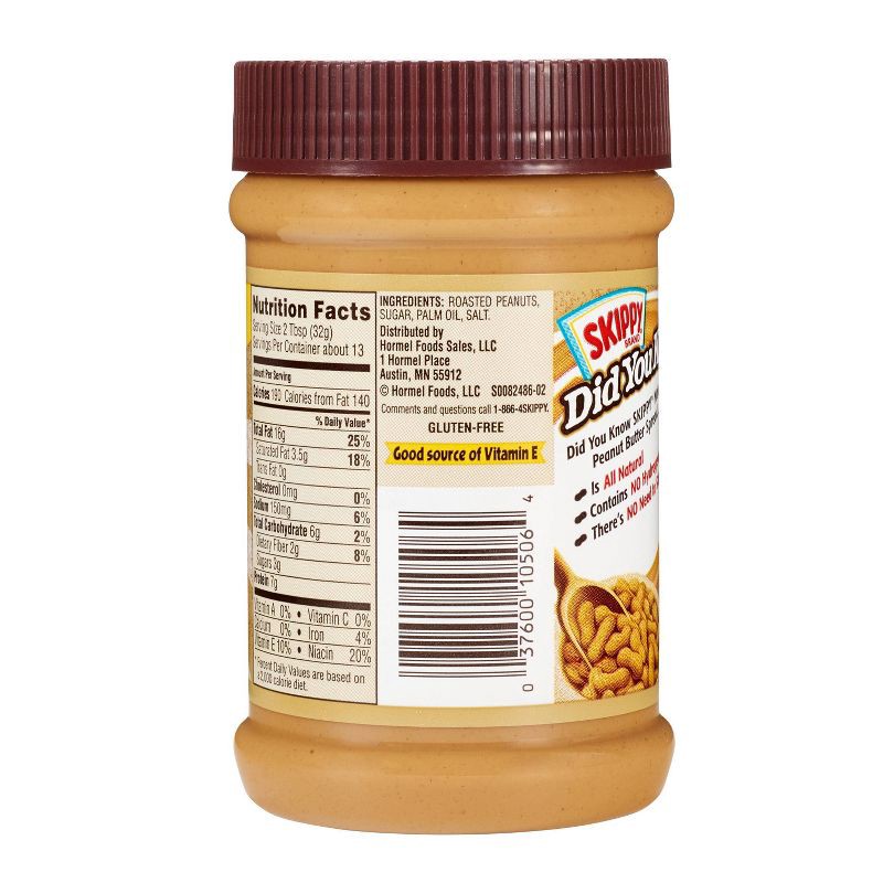 slide 11 of 13, Skippy Natural Creamy Peanut Butter - 15oz, 15 oz