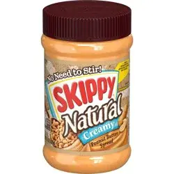 Skippy Natural Creamy Peanut Butter - 15oz
