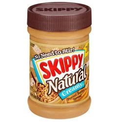 Skippy Natural Creamy Peanut Butter - 15oz