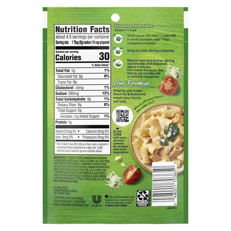 slide 3 of 12, Knorr Parma Rosa Pasta Sauce Mix Creamy Tomato - 1.3oz, 1.3 oz