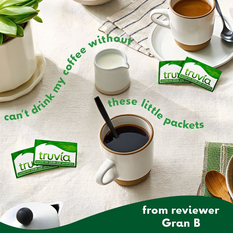slide 7 of 8, Truvia Original Calorie-Free Sweetener from the Stevia Leaf - 40 packets/2.82oz, 2.82 oz