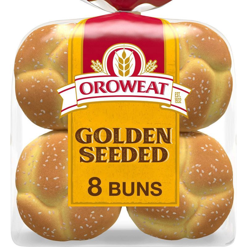 slide 1 of 10, Oroweat Premium Golden Seeded Sliced Buns - 21oz/8ct, 21 oz, 8 ct