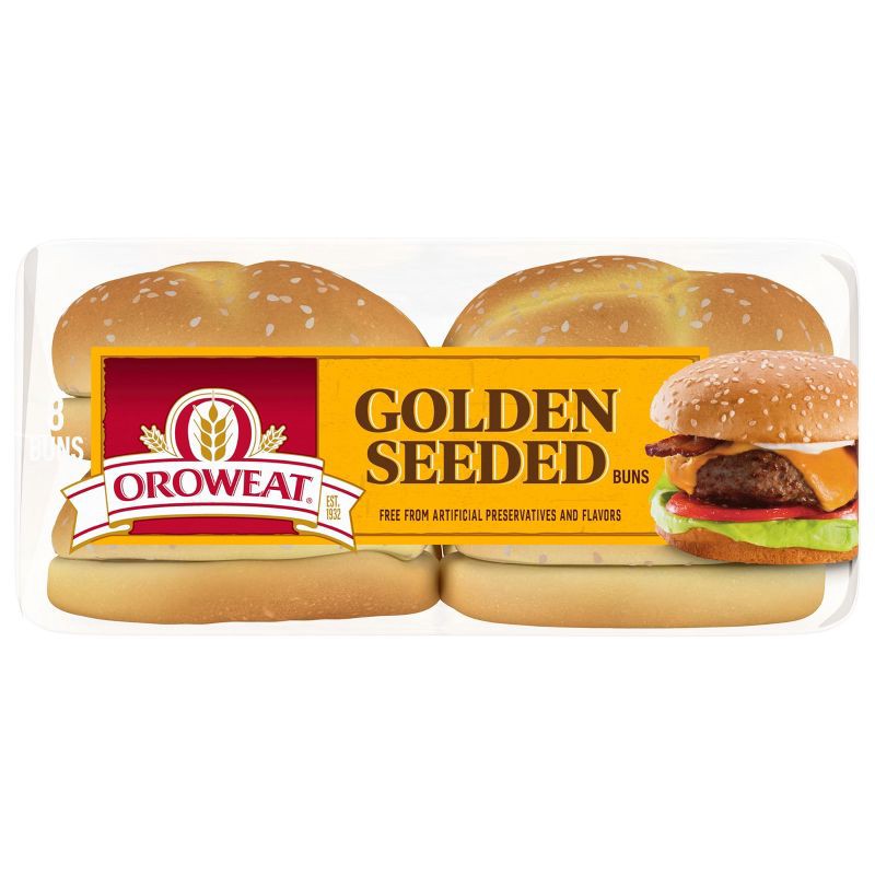 slide 5 of 10, Oroweat Premium Golden Seeded Sliced Buns - 21oz/8ct, 21 oz, 8 ct