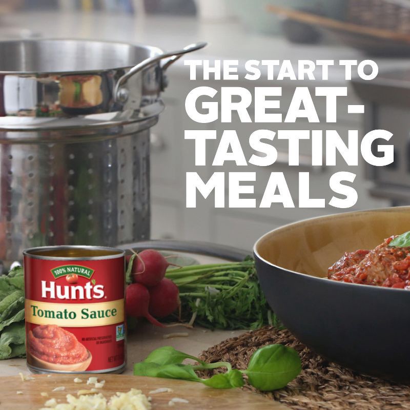 slide 2 of 5, Hunt's 100% Natural Tomato Sauce - 8oz, 8 oz