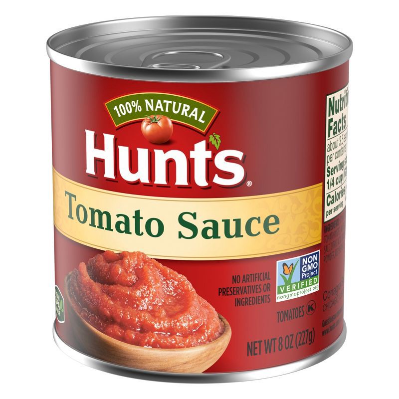 slide 2 of 6, Hunt's 100% Natural Tomato Sauce - 8oz, 8 oz