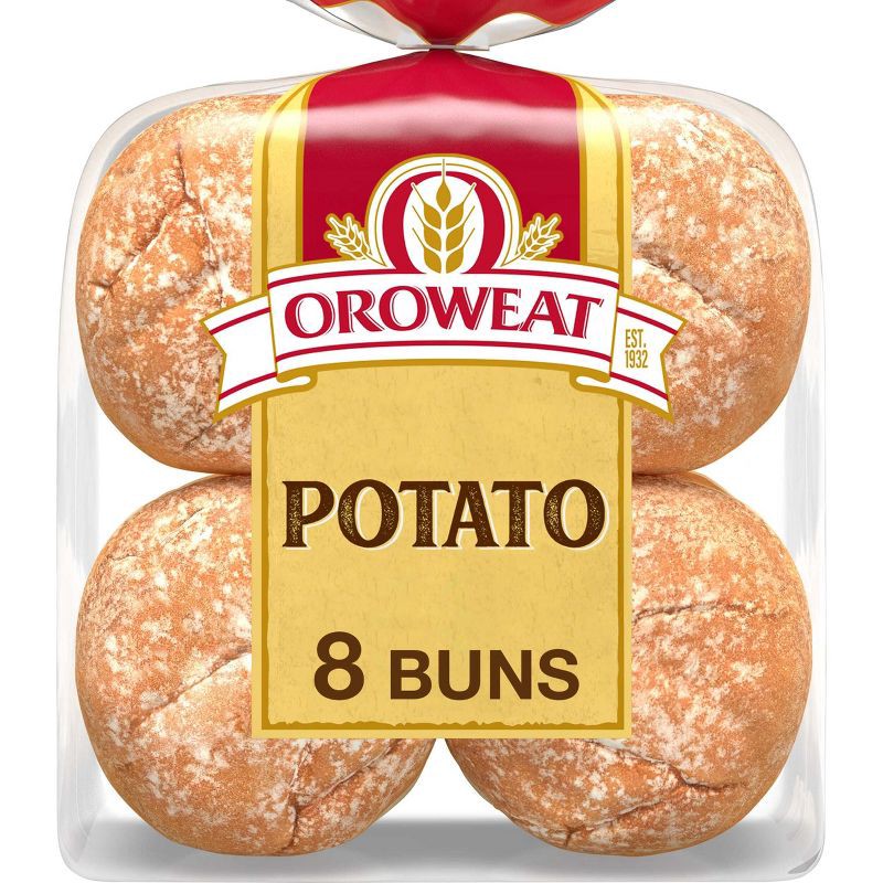 slide 1 of 9, Oroweath Potato Hamburger Buns - 21oz/8ct, 21 oz, 8 ct