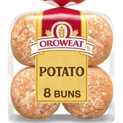 Oroweath Potato Hamburger Buns - 21oz/8ct
