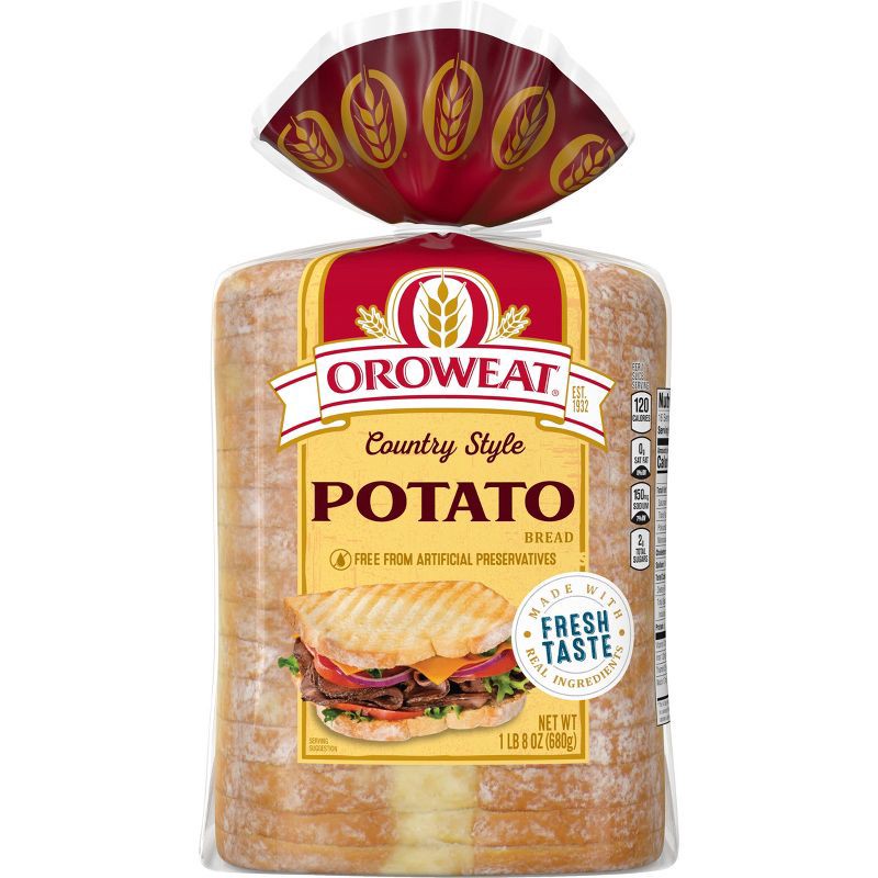 slide 1 of 13, Oroweat Country Potato Bread - 8oz, 8 oz