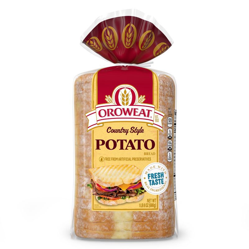 slide 9 of 13, Oroweat Country Style Potato Bread - 24oz, 24 oz