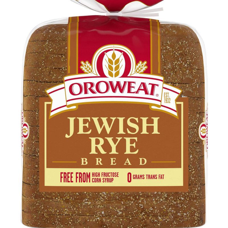 slide 1 of 9, Oroweat Jewish Rye Bread - 16oz, 16 oz