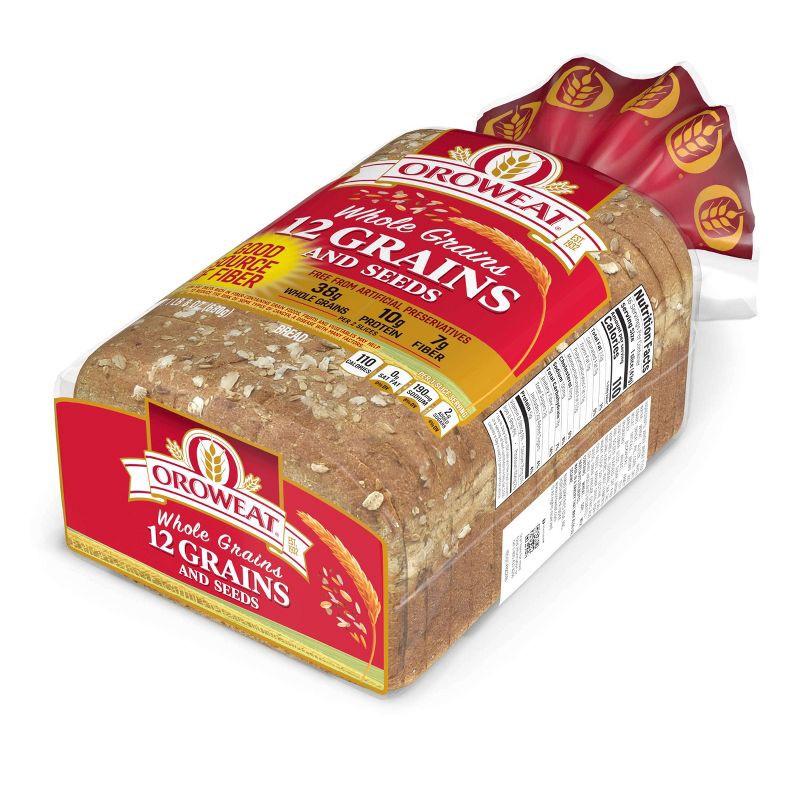 slide 2 of 12, Oroweat 12 Grain Bread - 24oz, 24 oz