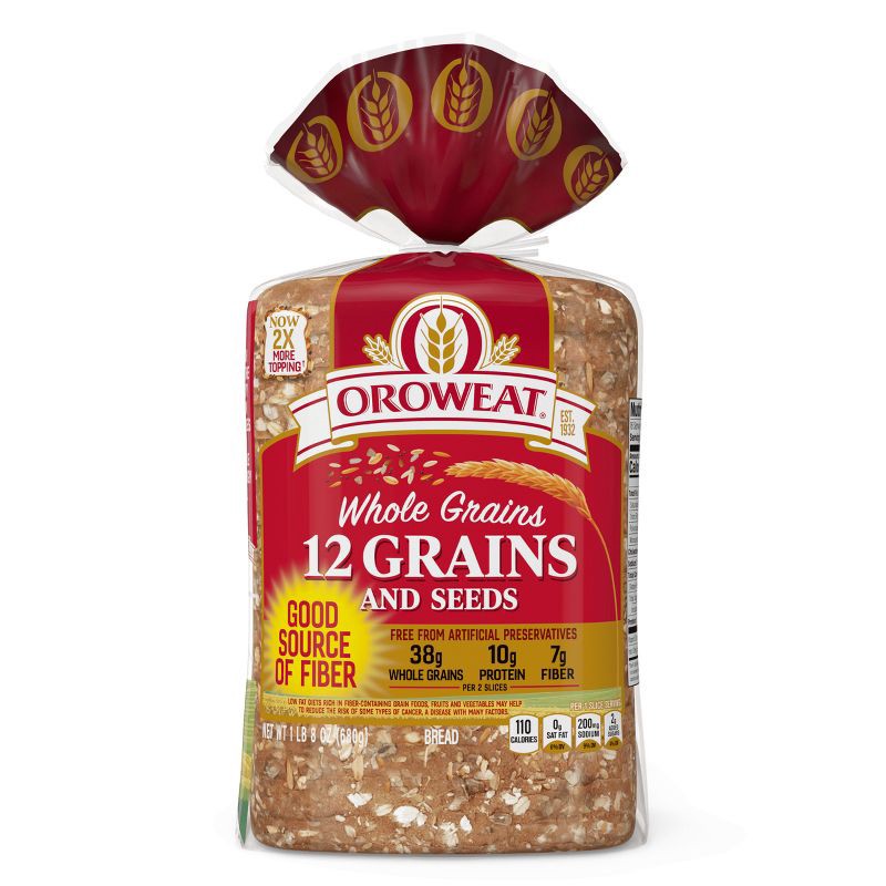 slide 12 of 12, Oroweat 12 Grain Bread - 24oz, 24 oz