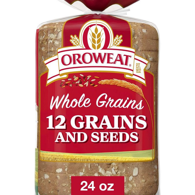 slide 1 of 12, Oroweat 12 Grain Bread - 24oz, 24 oz