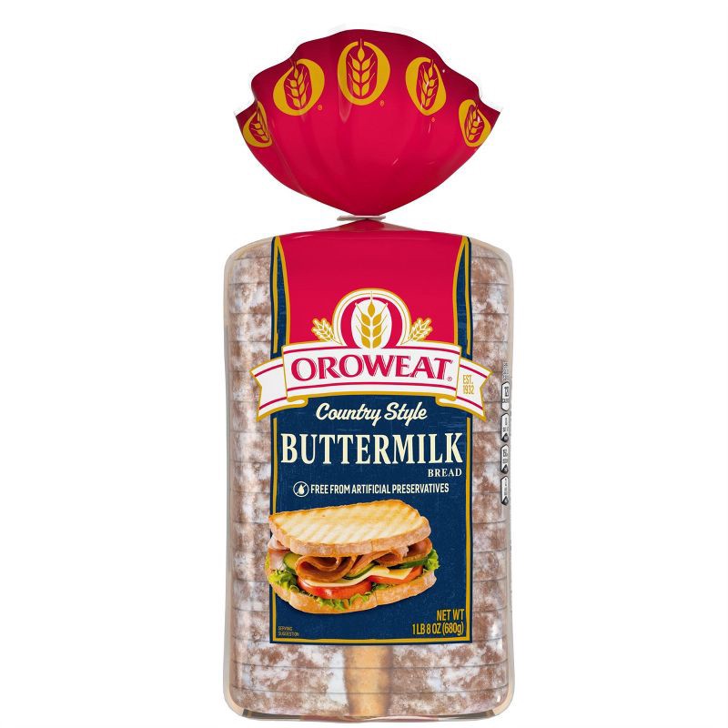 slide 8 of 10, Oroweat Country Buttermilk Bread - 24oz, 24 oz