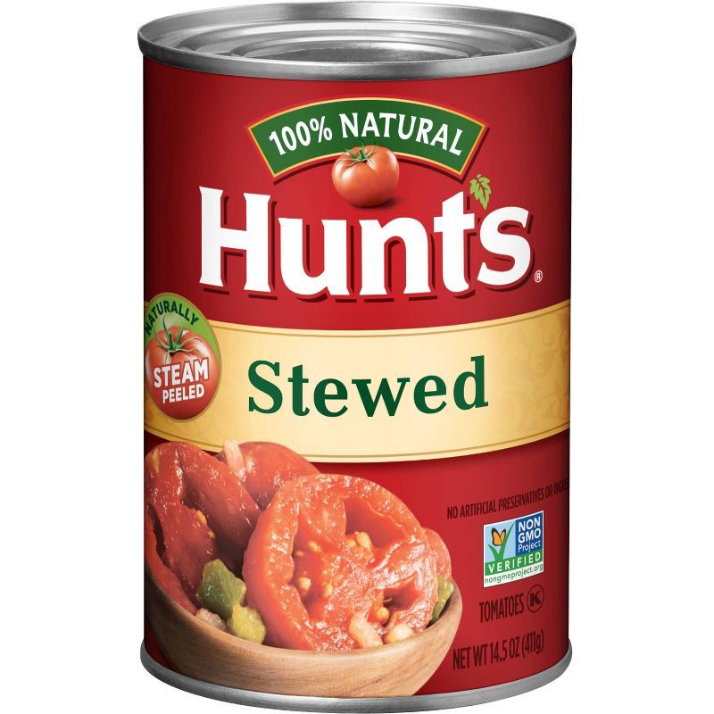 slide 1 of 5, Hunt's 100% Natural Stewed Tomatoes - 14.5oz, 14.5 oz