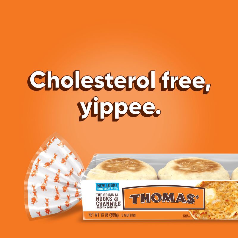 slide 9 of 12, Thomas' Regular English Muffins - 13oz/6ct, 6 ct; 13 oz