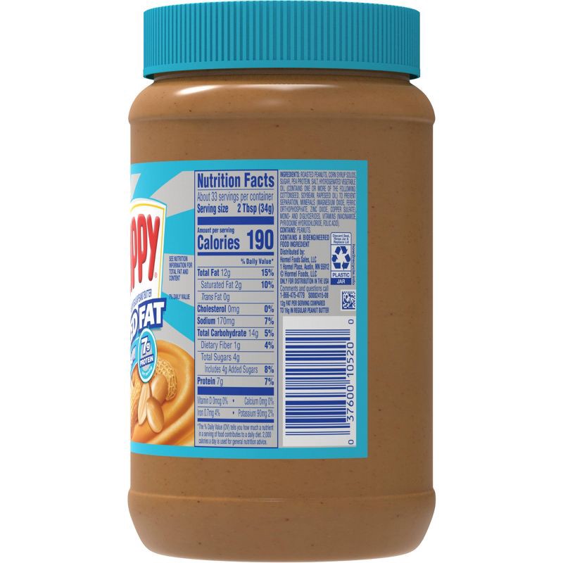 slide 9 of 12, Skippy Reduced Fat Creamy Peanut Butter - 40oz, 40 oz