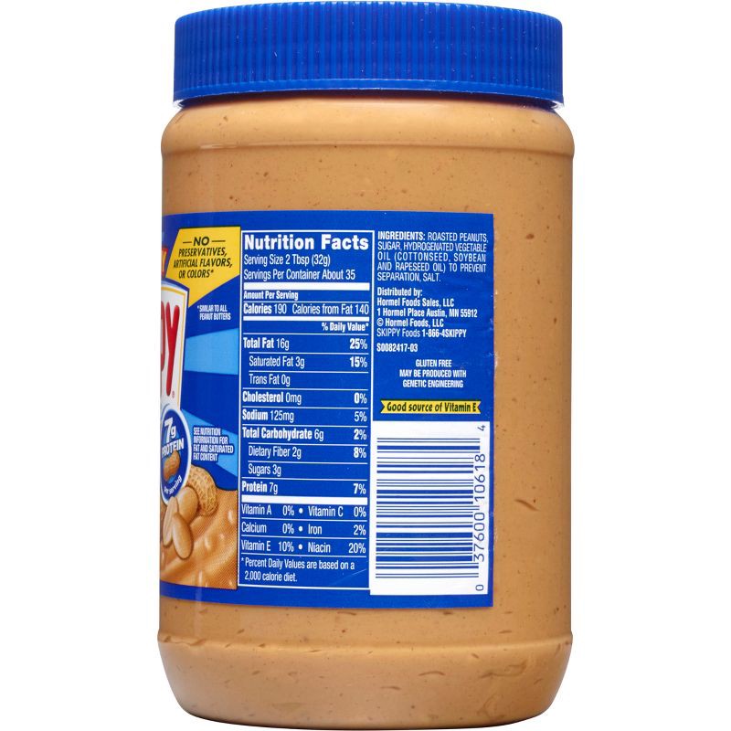 slide 2 of 13, Skippy Chunky Peanut Butter - 40oz, 40 oz