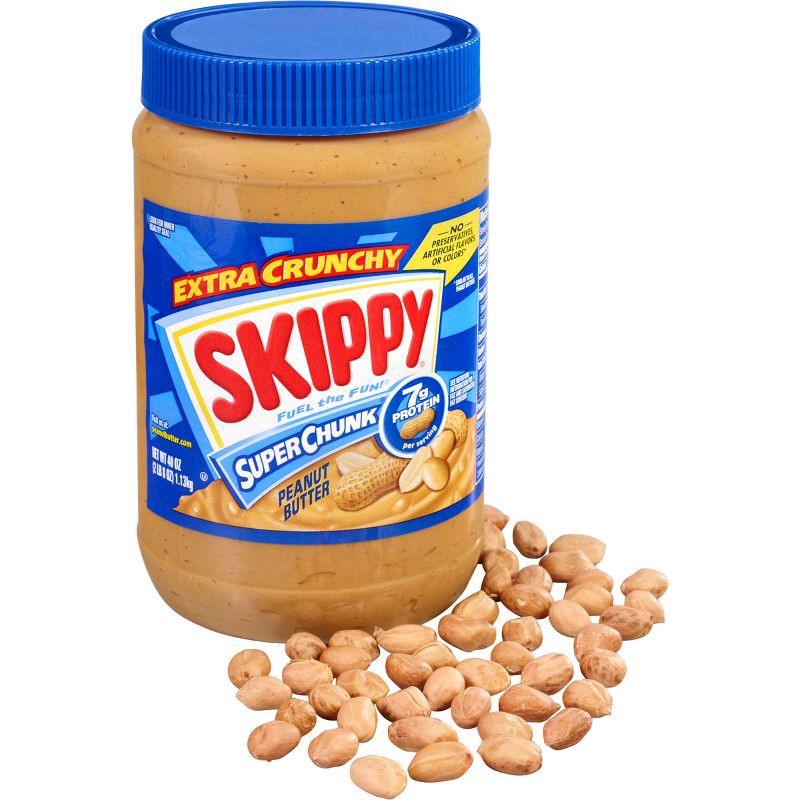 slide 5 of 13, Skippy Chunky Peanut Butter - 40oz, 40 oz