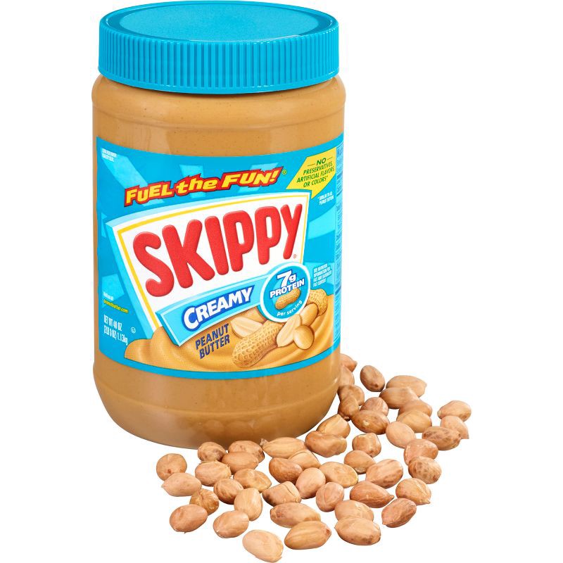 slide 3 of 11, Skippy Creamy Peanut Butter - 40oz, 40 oz