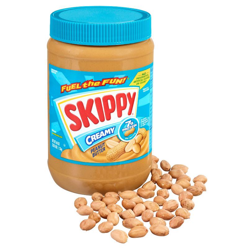 slide 4 of 11, Skippy Creamy Peanut Butter - 40oz, 40 oz