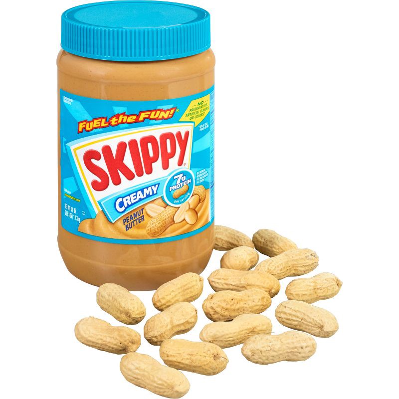 slide 6 of 11, Skippy Creamy Peanut Butter - 40oz, 40 oz