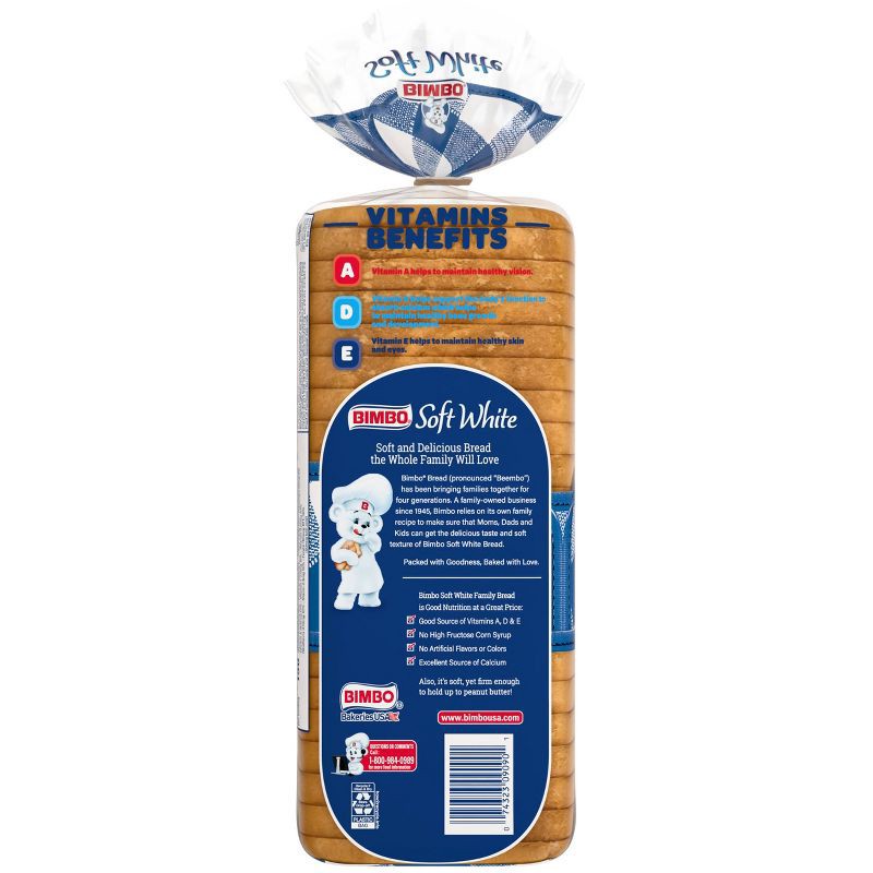 slide 6 of 10, Bimbo Soft White Bread - 20oz, 20 oz