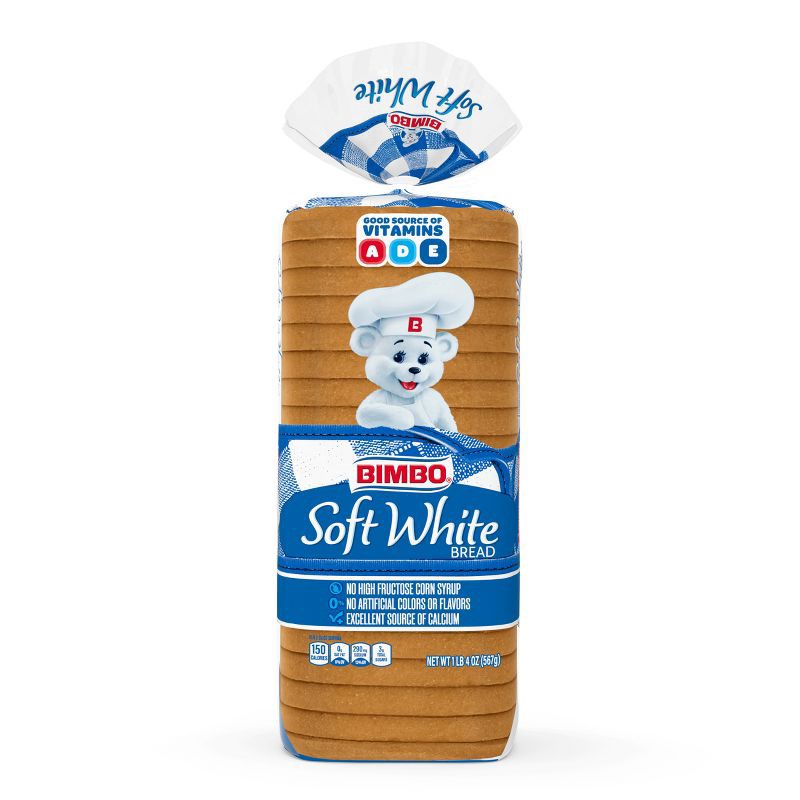slide 10 of 10, Bimbo Soft White Bread - 20oz, 20 oz