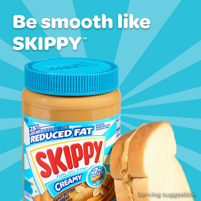 slide 2 of 11, Skippy Reduced Fat Creamy Peanut Butter - 16.3oz, 16.3 oz